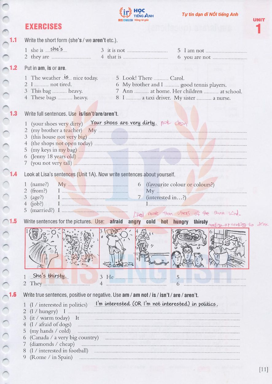Bài Tập Tiếng Anh Cho Người Mất Gốc