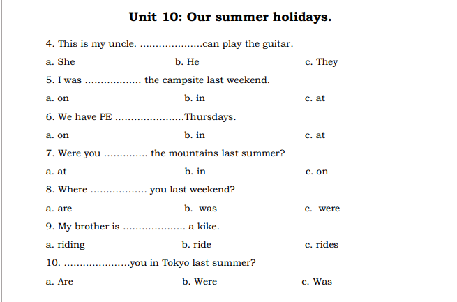 Unit 10