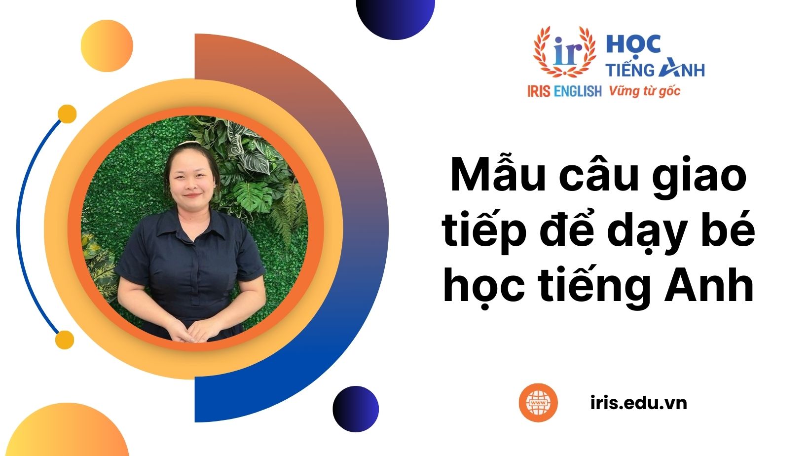 Mẫu câu giao tiếp dạy bé học tiếng Anh