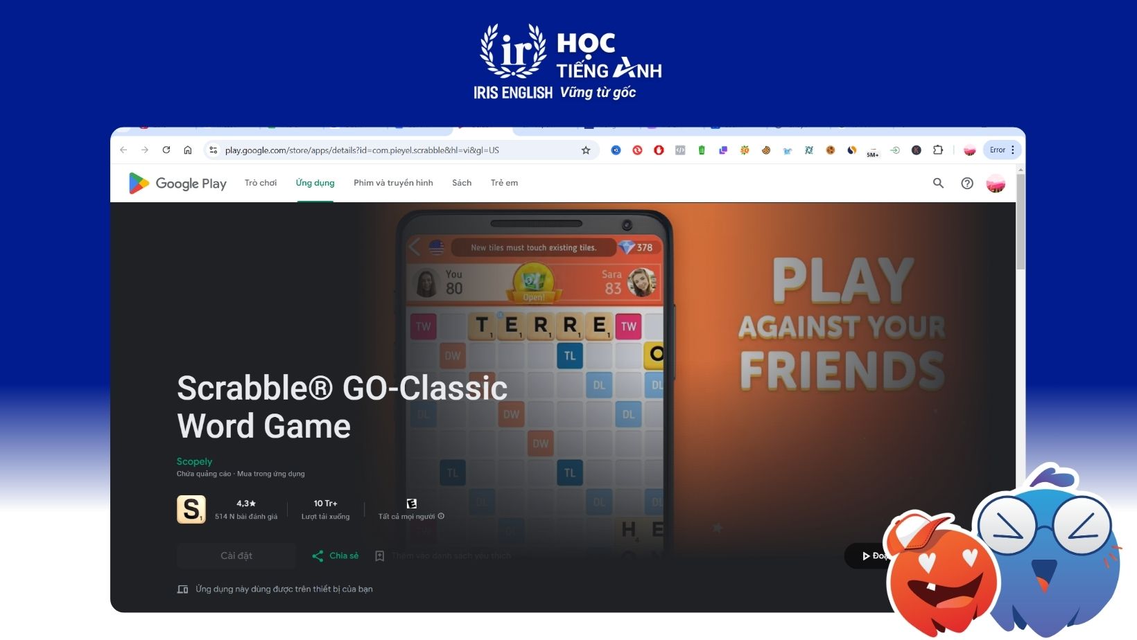 game-hoc-tu-vung-tieng-anh-Scrabble® GO