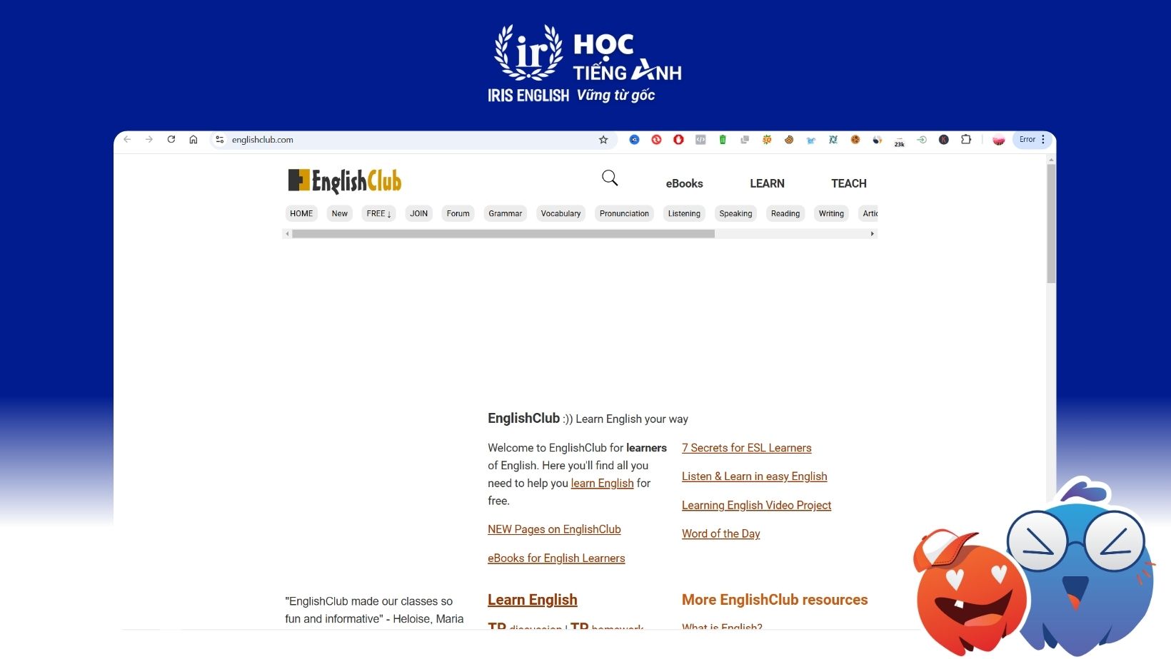 trang-web-kiem-tra-ky-nang-phat-am-tieng-anh-EnglishClub