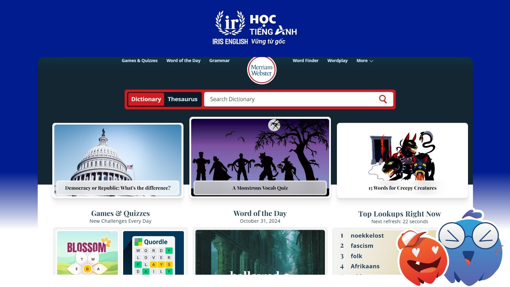 trang-web-kiem-tra-phien-am-tieng-anh-Merriam-Webster
