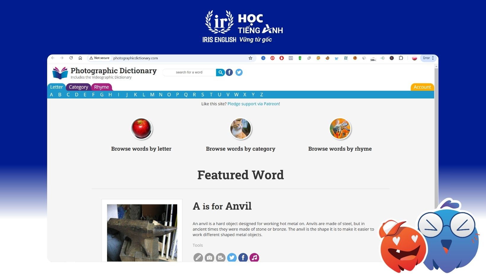 trang-web-kiem-tra-phien-am-tieng-anh-Photographic Dictionary