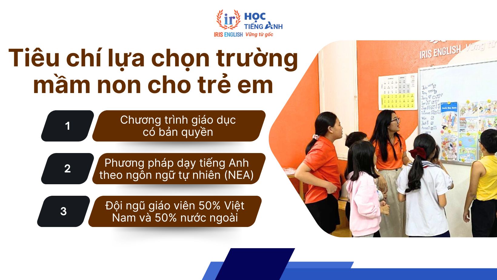 Tiêu chí lựa chọn trường mầm non cho trẻ em