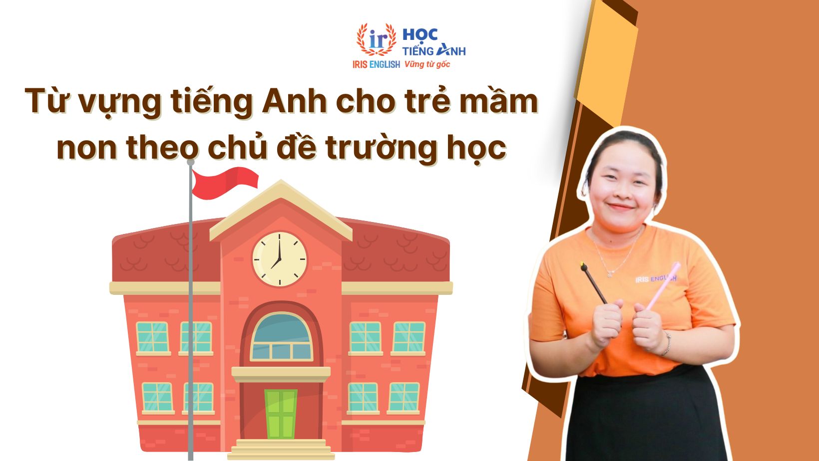 Từ vựng tiếng Anh cho trẻ mầm non theo chủ đề trường học