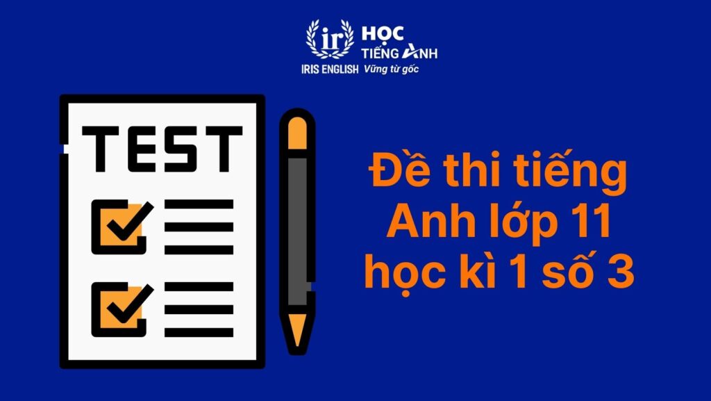 Đề thi tiếng Anh lớp 11 học kì 1 - Đề số 3