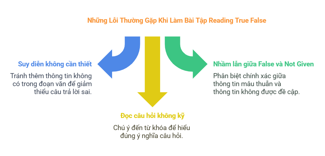 Những Lỗi Thường Gặp Khi Làm Bài Tập Reading True False - visual selection