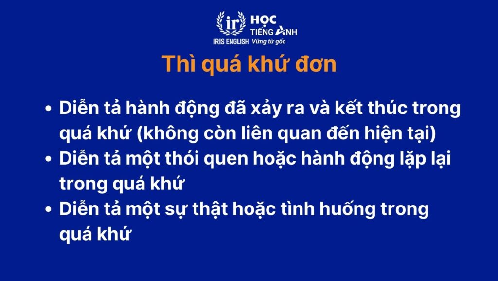 Các thì quá khứ trong tiếng Anh: Công thức, cách dùng, ví dụ