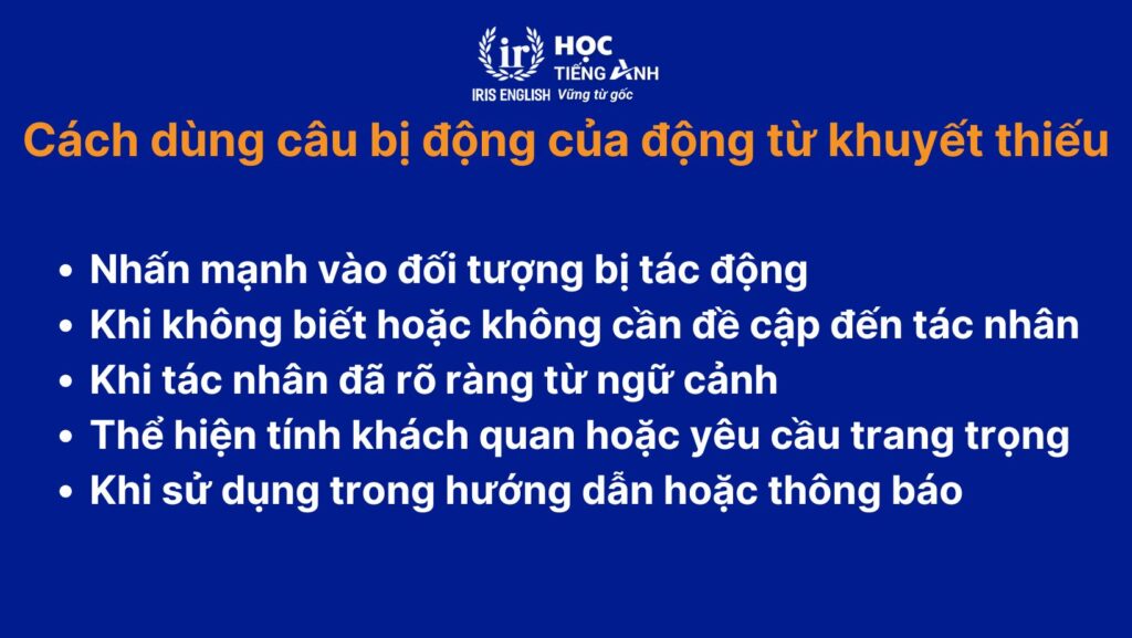 Câu bị động của động từ khuyết thiếu: Cách dùng và bài tập