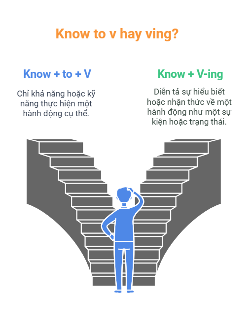 Know đi với to v hay ving