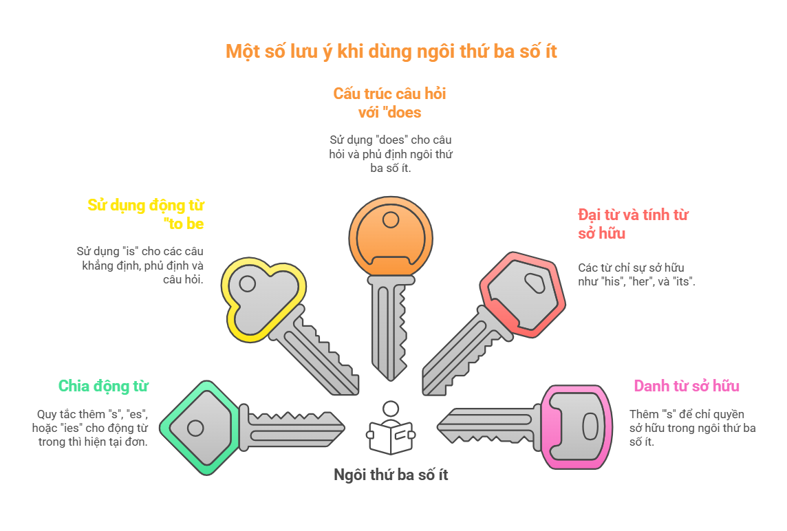 Ngôi thứ ba số ít là gì? Cách chia động từ ngôi thứ ba số ít