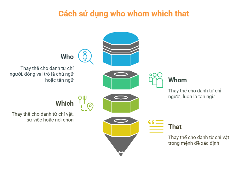 cách sử dụng who whom which that chi tiết nhất