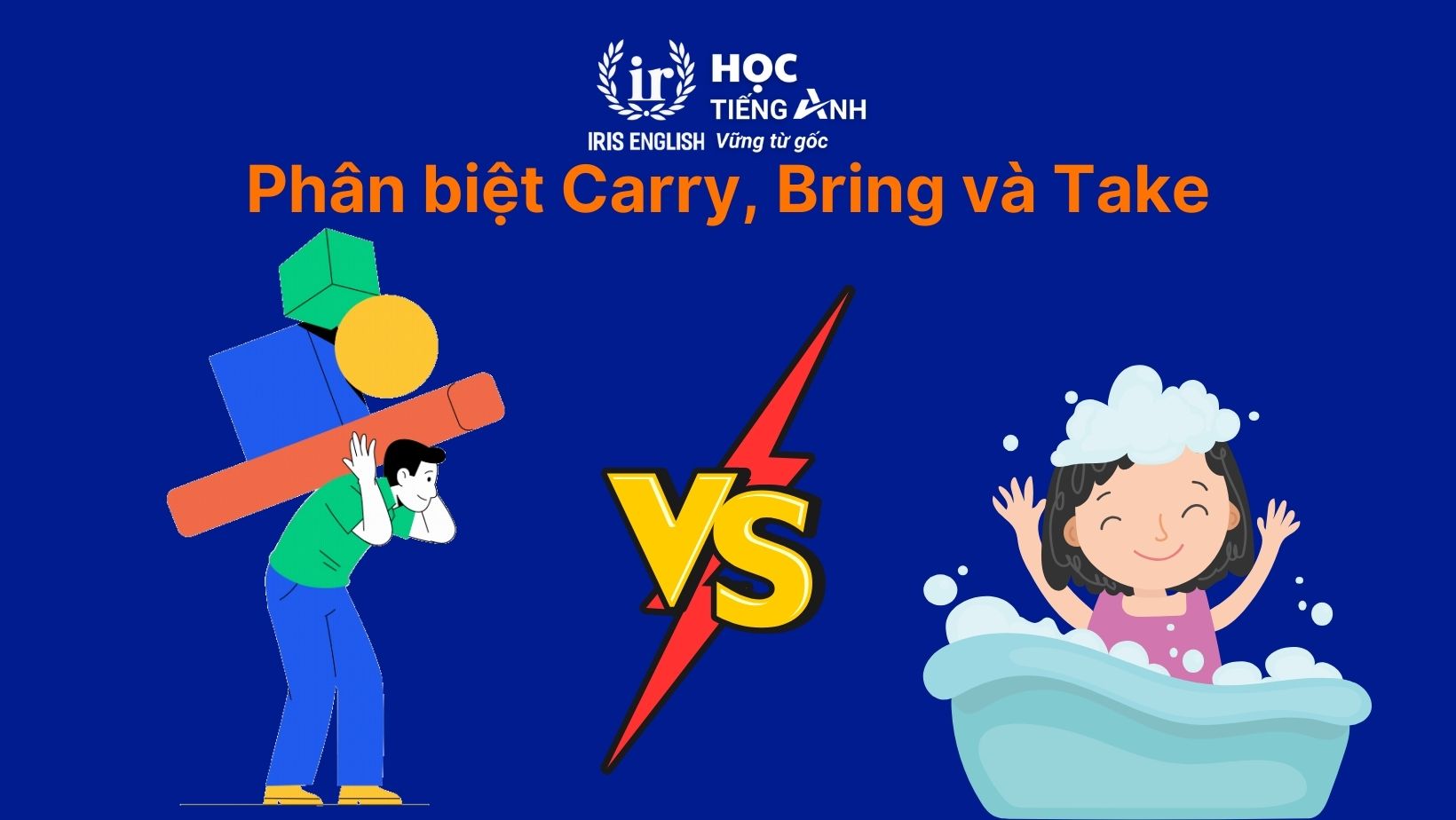 Phân biệt Carry, Bring và Take