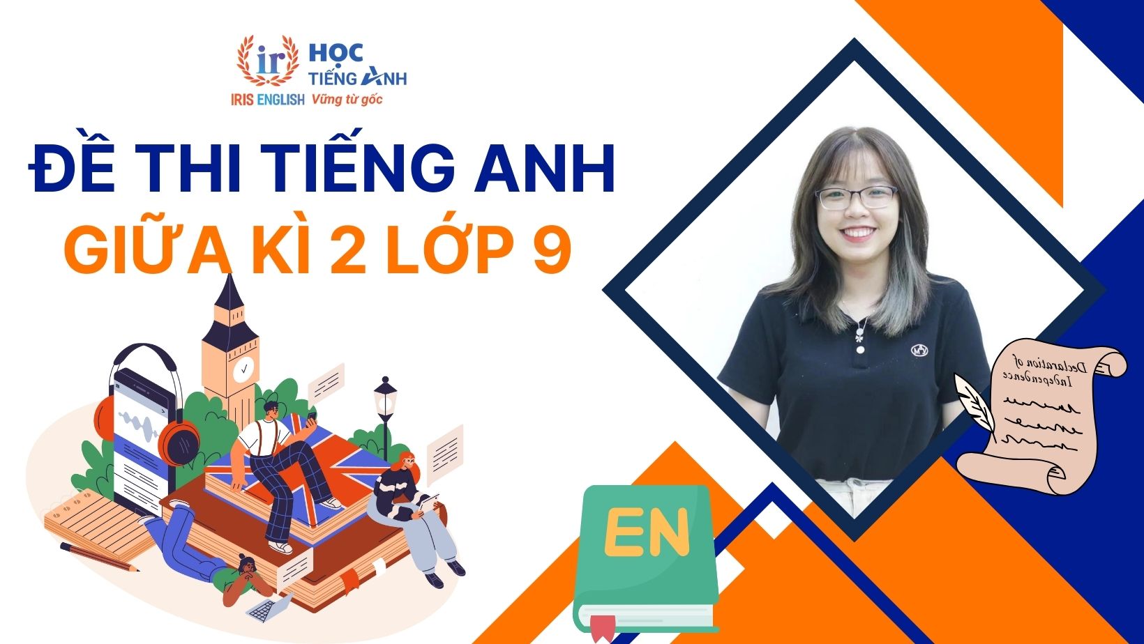 Đề thi tiếng Anh giữa kì 2 lớp 9