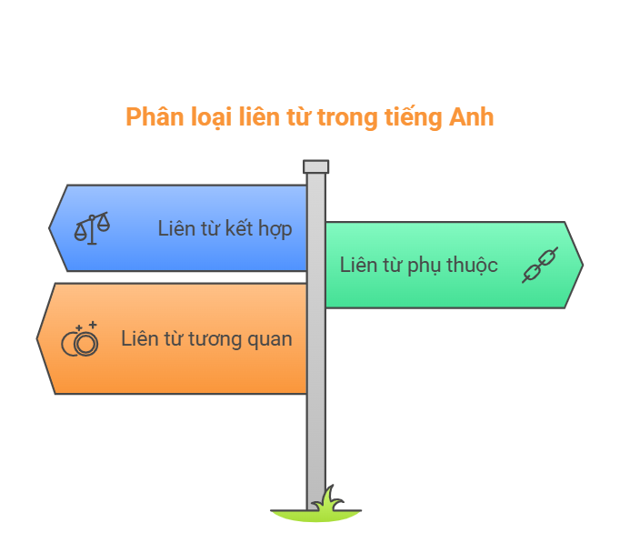 Phân loại liên từ trong tiếng Anh
