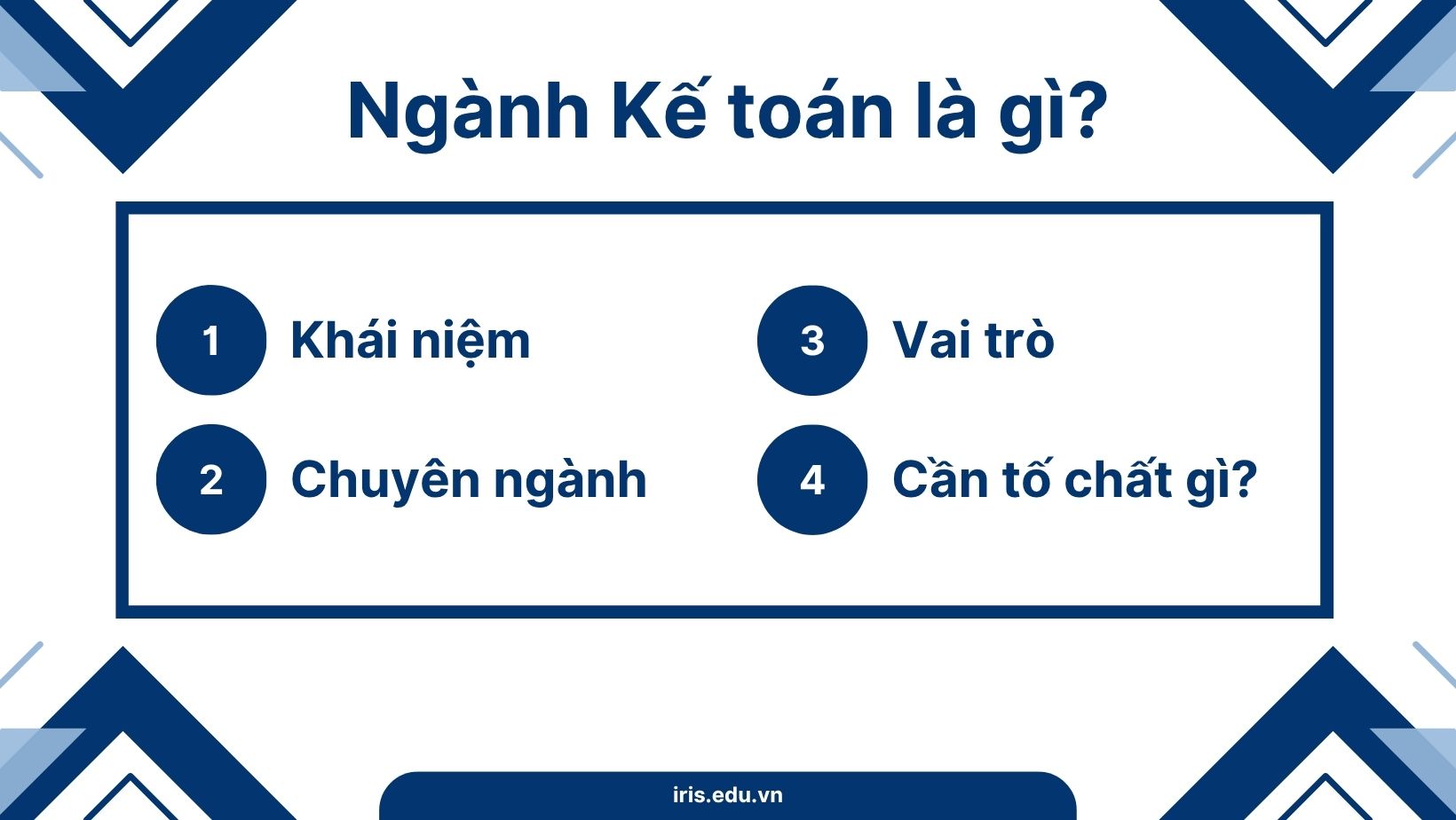 Ngành kế toán là gì?