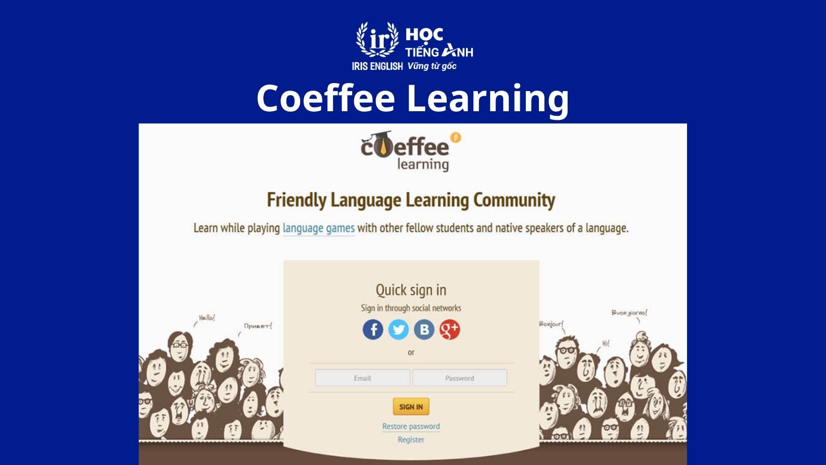Coeffee Learning - Trang web luyện nói tiếng Anh miễn phí