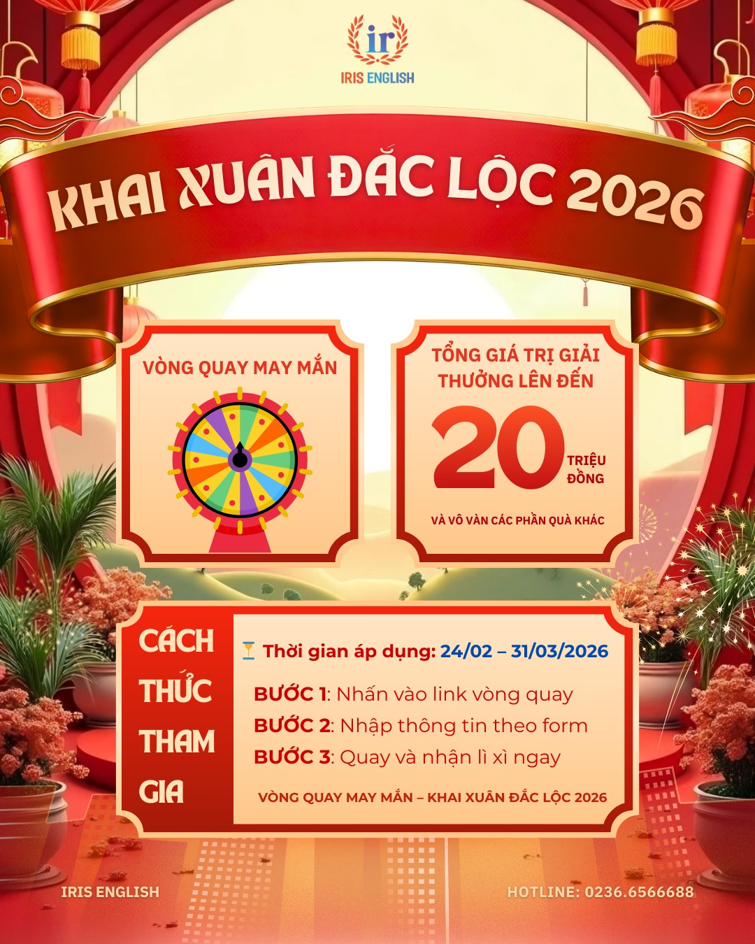 vòng quay may mắn iris 2026